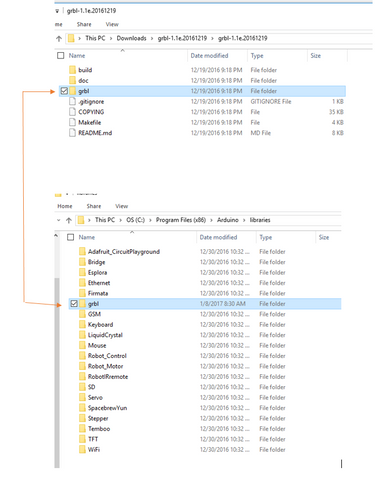 Installing the latest Grbl firmware to the E3 CNC router